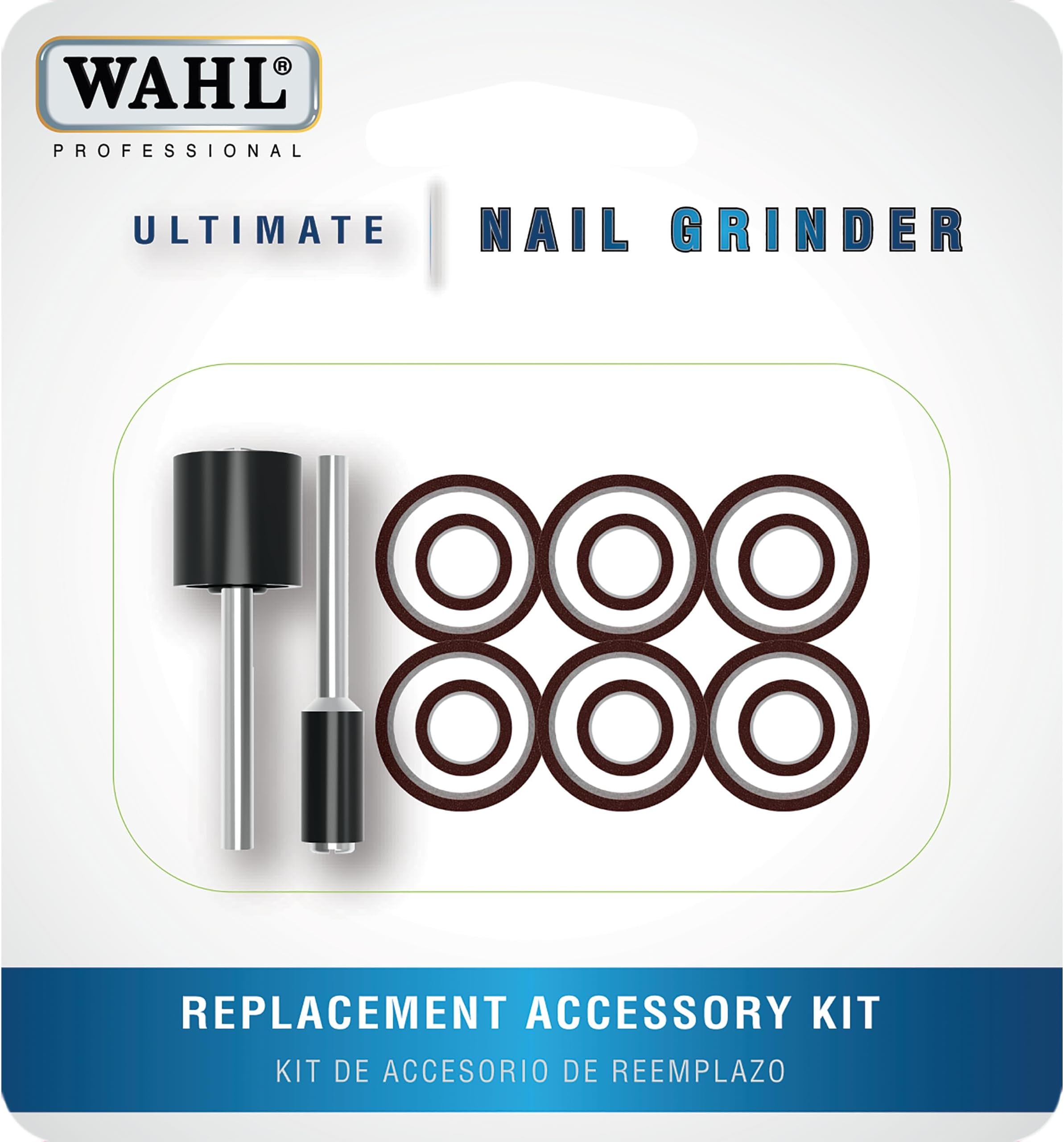 WAHL Professional Animal Ultimate Nail Grinder Replacement Kit (#5961-300),Blue