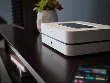 Bluesound Powernode (2025) Streaming Amplifier & RC1 Remote - White
