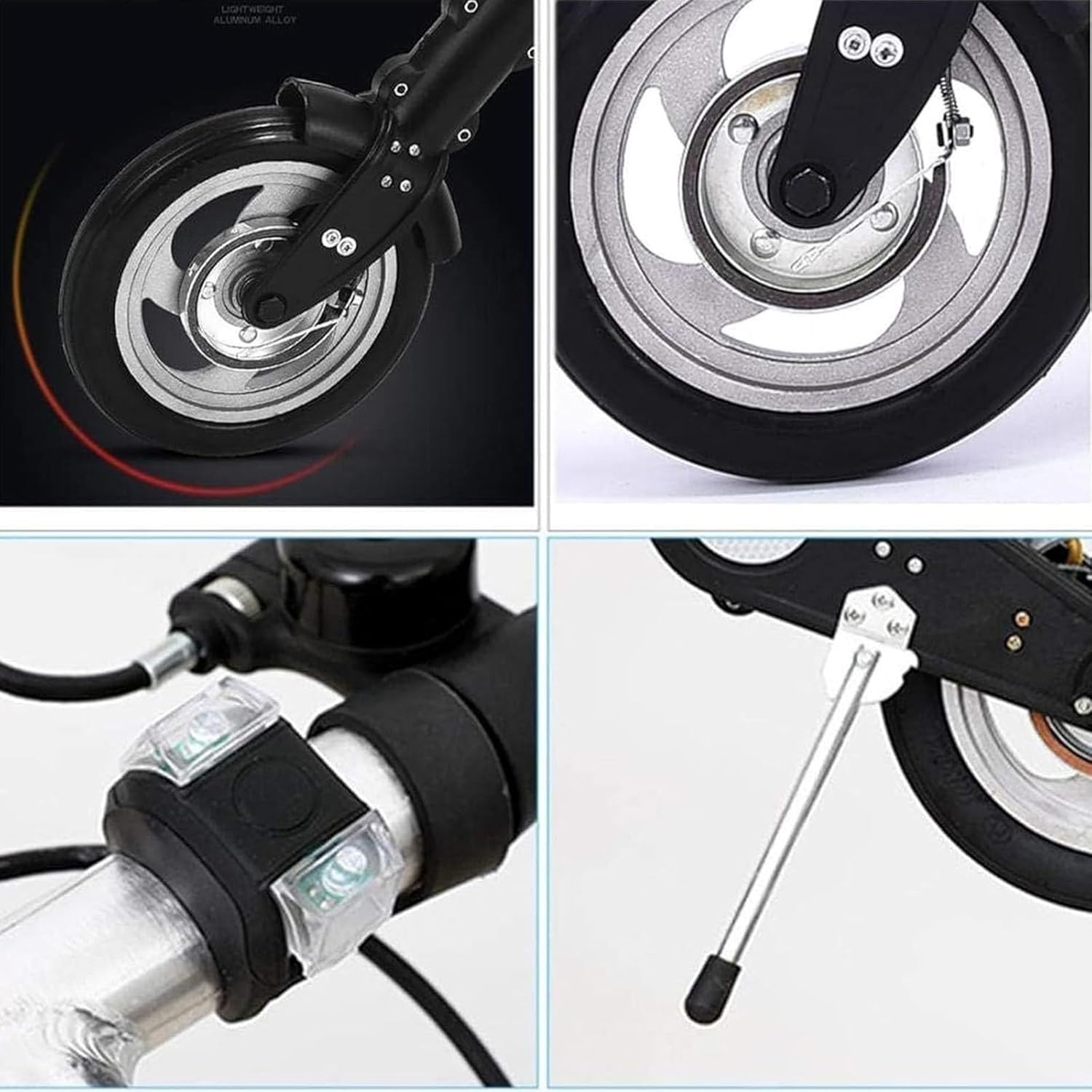 Folding Bicycles, Puncture-Proof Bicycles,Small and Lightweight Folding Bicycles,The Seat Height is Adjustable for Outdoor Activities, Sports, Fitness, and Commuting