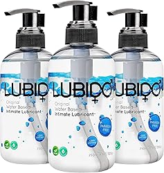 Lubido Original lubricante íntimo a base de agua, libre de parabenos - 250ml (Paquete de 3)