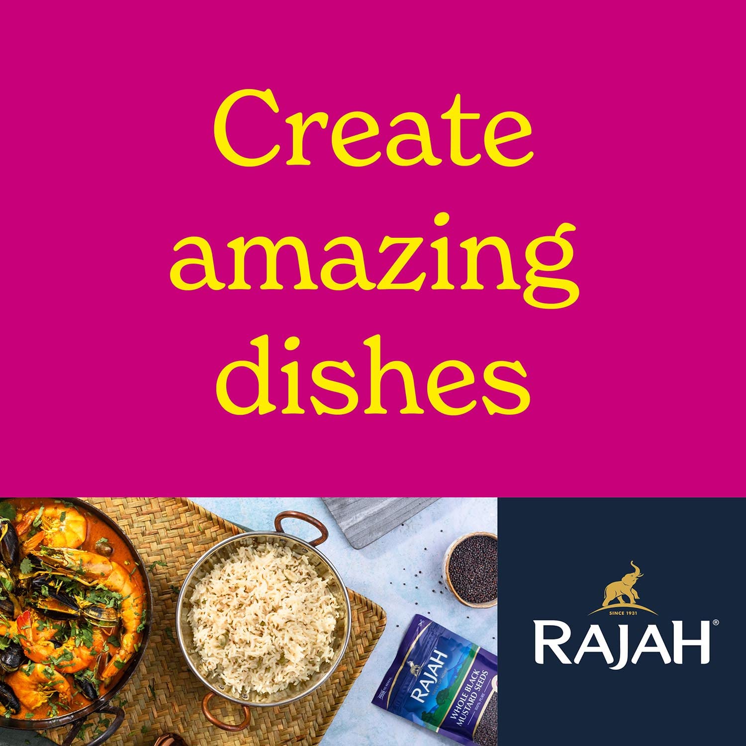 Rajah Hot Madras Curry Powder 1Kg