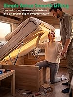 Vista 2 de HUOPO Puntales de gas de 13 pulgadas para tapa pesada, puntal de soporte de elevación de 22.5 lb/100N para cama de caravana, escotilla de barco