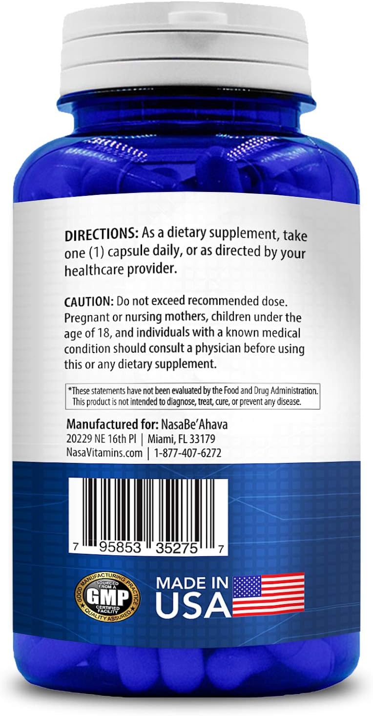 NasaBeahava Nicotinamide 500mg (180 Veggie Capsules) Vitamin B3
