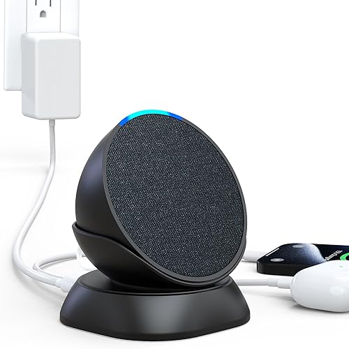 HomeMount Soporte de carga versátil: solución de carga conveniente para tus auriculares móviles y Pop (negro)