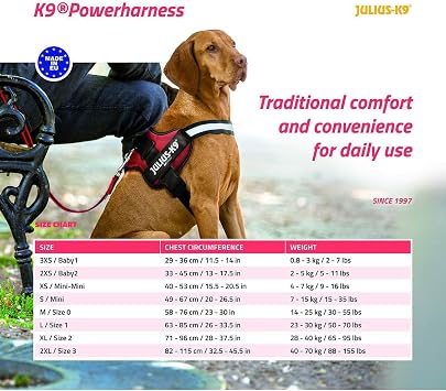 K9 Powerharness, Size: Baby 1, Anthrazit