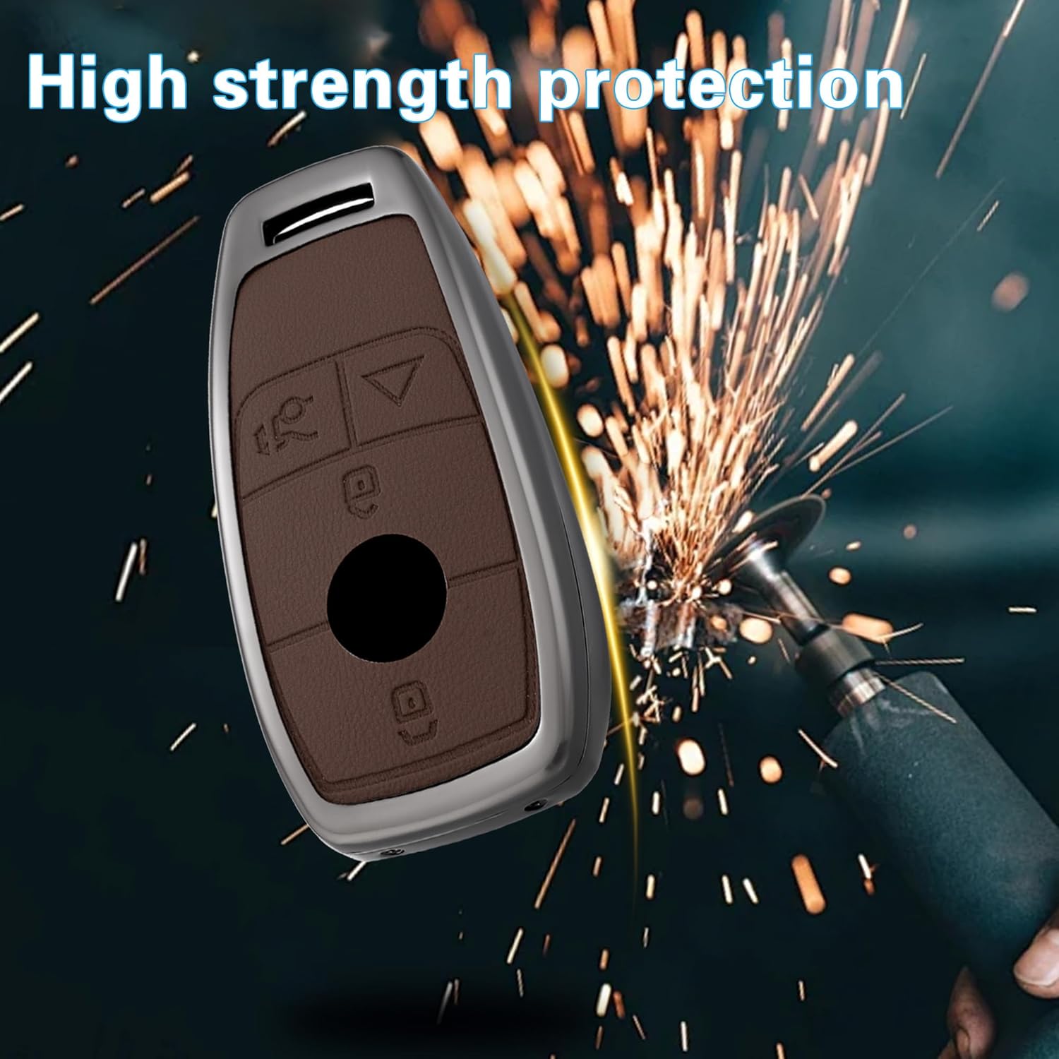 Key Fob Cover with Heavy-duty Keychain for Benz A-Class C-Class G-Class E-Class S-Class - Image 5