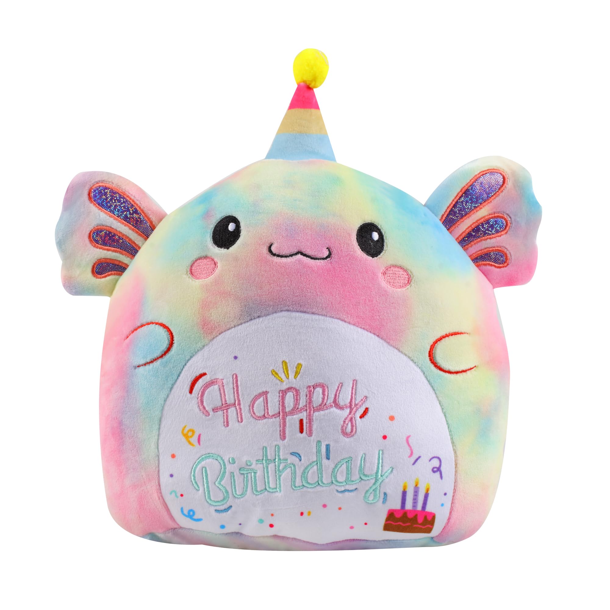 Stuffed Animal Axolotl Plush Toys 14 Inch Soft Unicorn Plushies Pillow Cute Rainbow Plushies Room Decoration Birthday Gifts