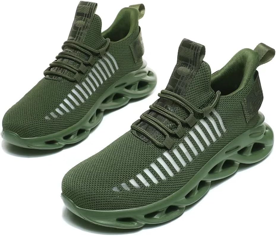 Jakcuz Women's Lace Up Walking Shoes Breathable Ultra Lightweight Sport Casual Ladies Girls Fashion Platform Sneakers - Image 3