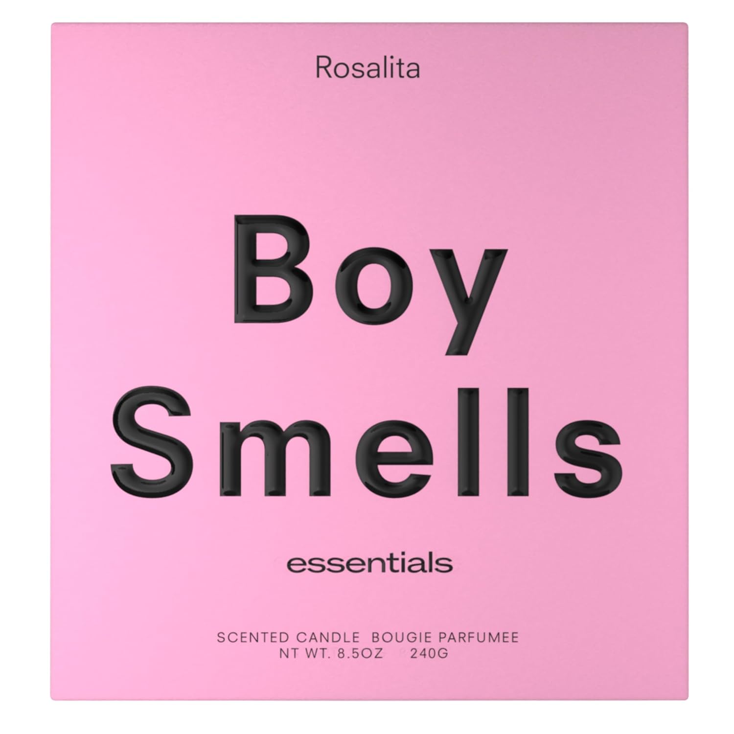 Boy Smells Rosalita Rose Scented Candle - 8.5 oz - Luxury Candle with Leather and Tangerine - Up to 50-Hour Burn - Cotton Wick