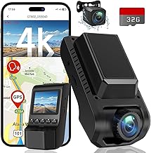 4K Front + 1080p Rear Dash Cam with Wi‑Fi, GPS and Night Vision — Includes 32GB
