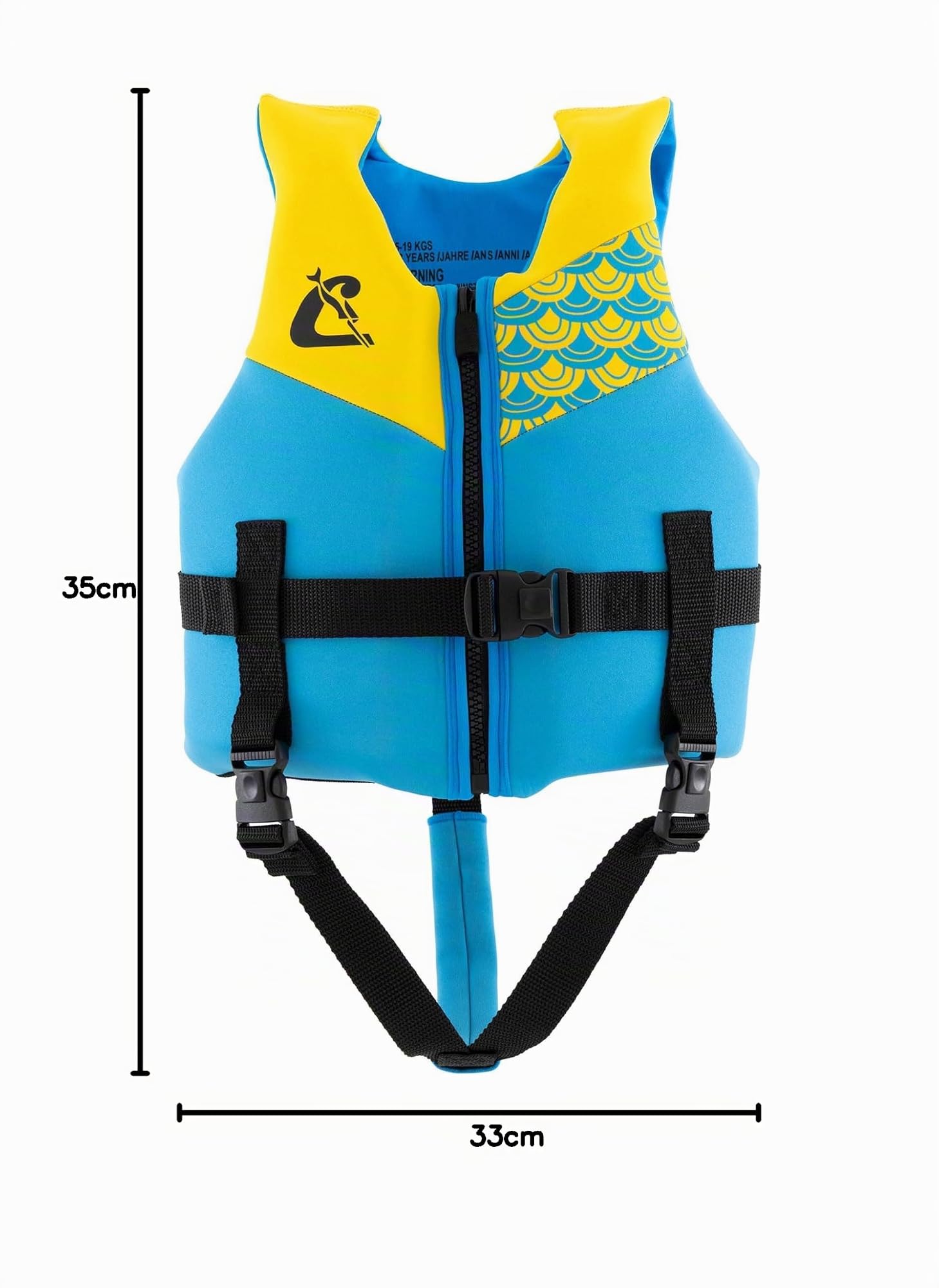 CRESSI Froggy Swim Vest - Giubbotto da Nuoto in Neoprene per Bambini, dotato di Doppia Impugnatura - Ottimo Aiuto al Galleggiamento e all’Equilibrio in Acqua del Bambino