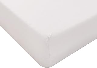 Lenzuolo Singolo con Angoli 90 x 200 cm Bianco, Materiale 100% Puro Cotone, Lenzuola Letto Singolo 1 Piazza, Made In Italy