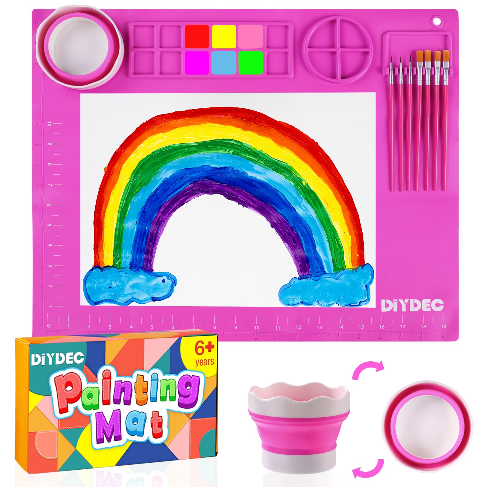 Tapis de peinture en silicone pour enfants idéal lors des loisirs créatifs