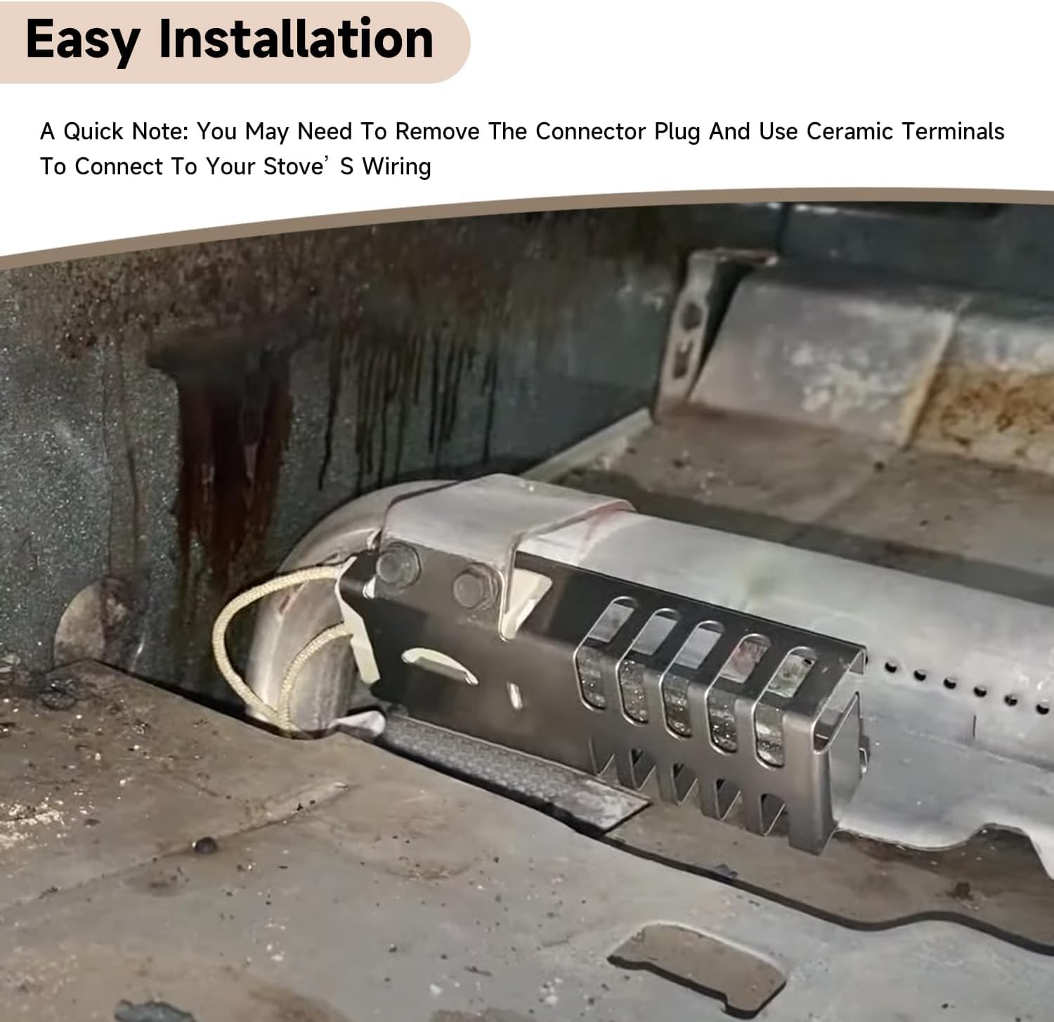 Gas Range Oven Ignitor Compatible with Thor Models HRG Griddle series HRG3026 HRG3080U HRG3031U HRG3618U HRG3609U HRG4804U HRG4808U LRG3001U Replace#: NR038KX DVTH-5310 DVTH-5316 DVTH-5319