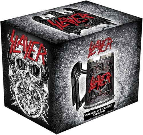 Vista 20 de Nemesis Now Motorhead Tankard - Taza (5.5 in), color negro, resina con inserto de acero inoxidable