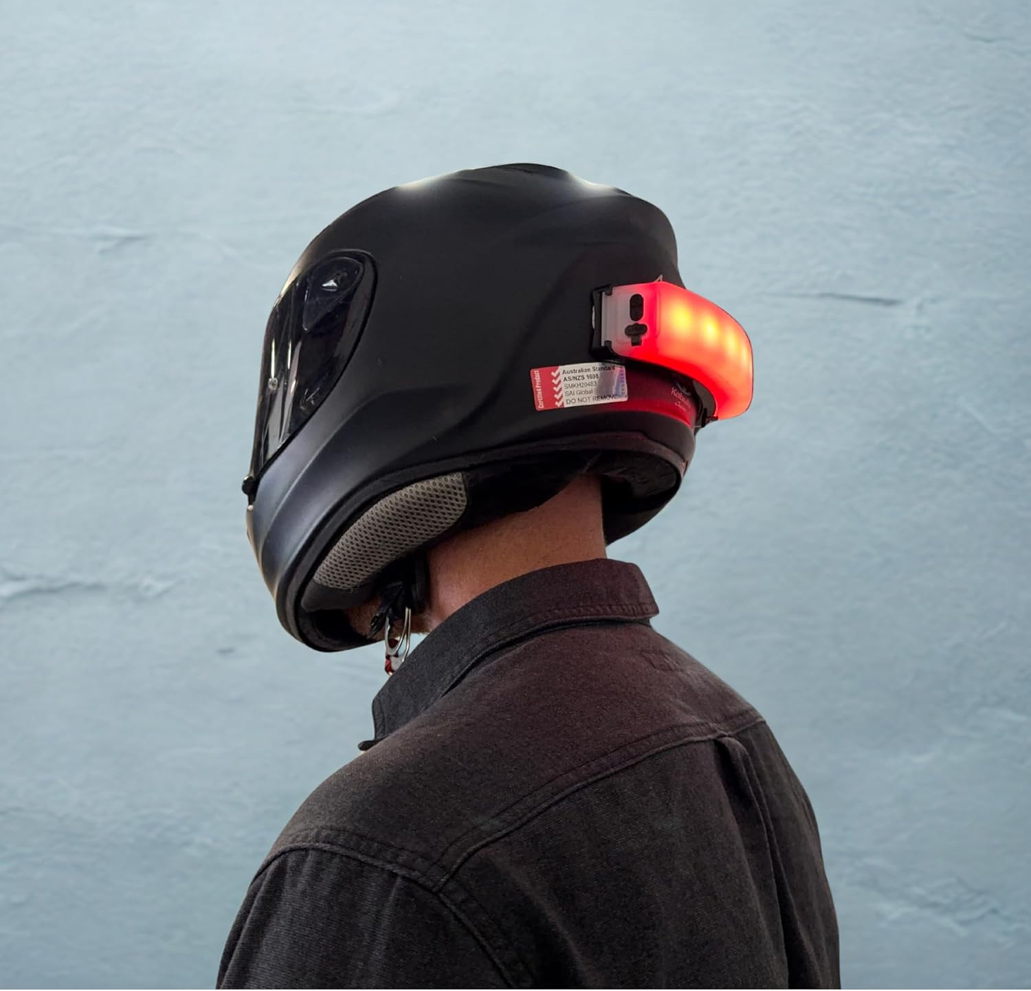LED Light for Motorcycle Helmets/Construction Hard Hats– High Visibility Safety Light Weatherproof, Universal Fit, Long Battery Life | Construction & Industrial Use