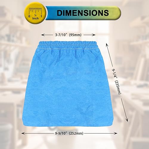 Miniatura 3 de SpaceTent Paquete de 10 filtros de tela VRC5 para la mayoría de aspiradoras Vacmaster de 4 a 16 galones en húmedoseco.