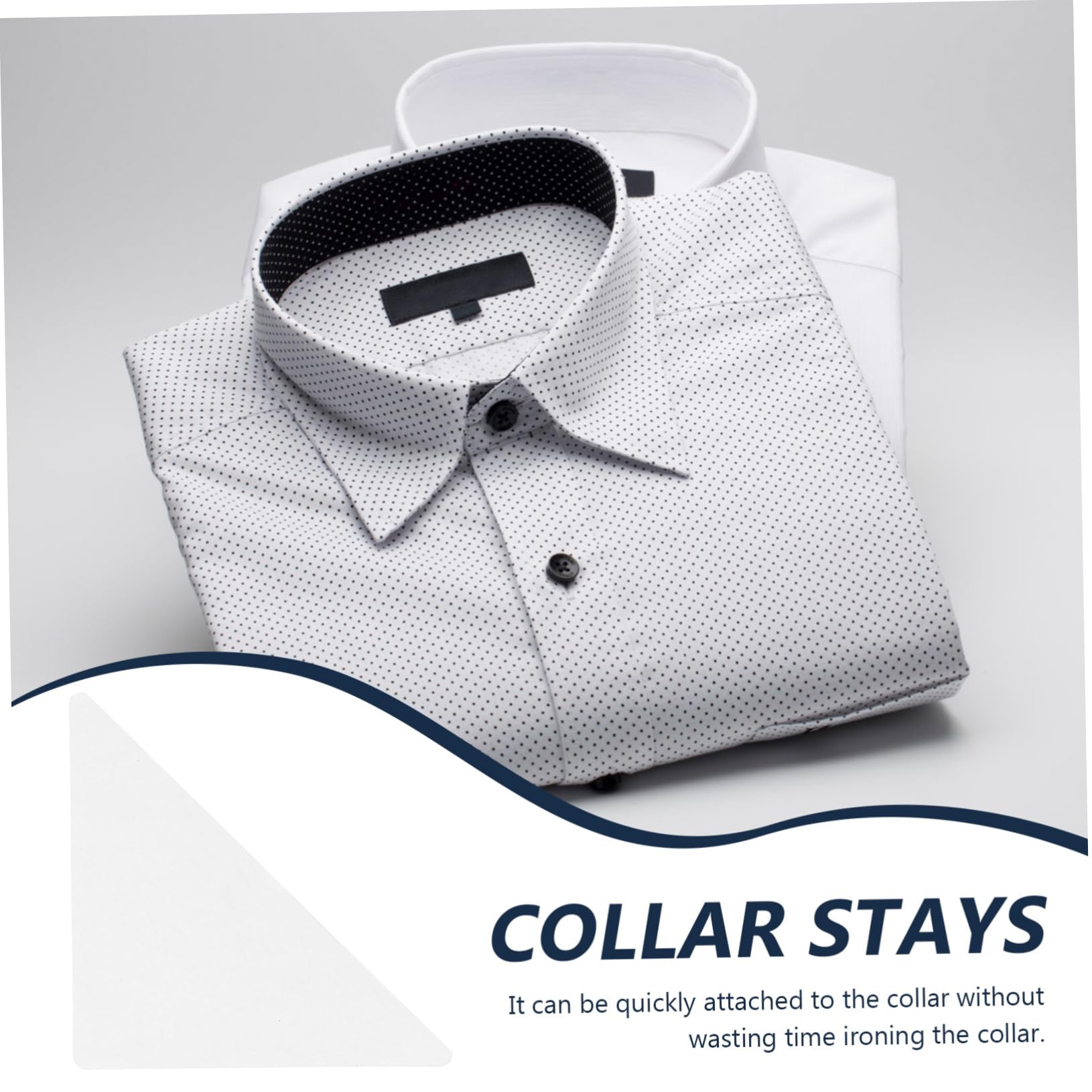 JEWEDECO Formal Wear Collar Stays 90pcs Self-adhesive Stays for Men's Shirts Collar for Suit Adhesive