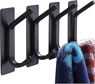 4pcs Towel Hooks Towel Hanger Towel Holder Towel Hooks for Bathroom Wall Mounted Stainless Steel Hook Sticky Hook Free Punching Seamless Small Hook Wall Hanging Towel Hook Clothes Hook