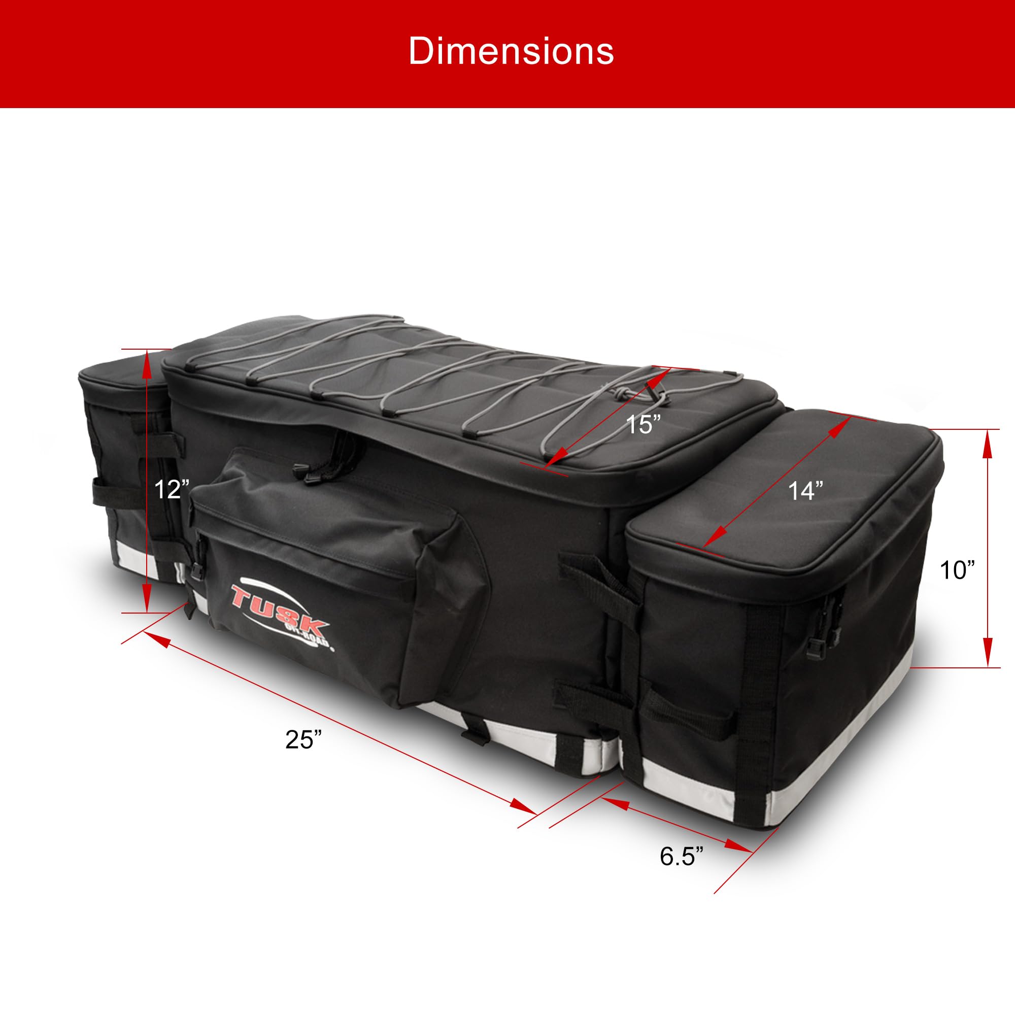 Amazon.com: Tusk Modular UTV Storage Pack Black Compatible with