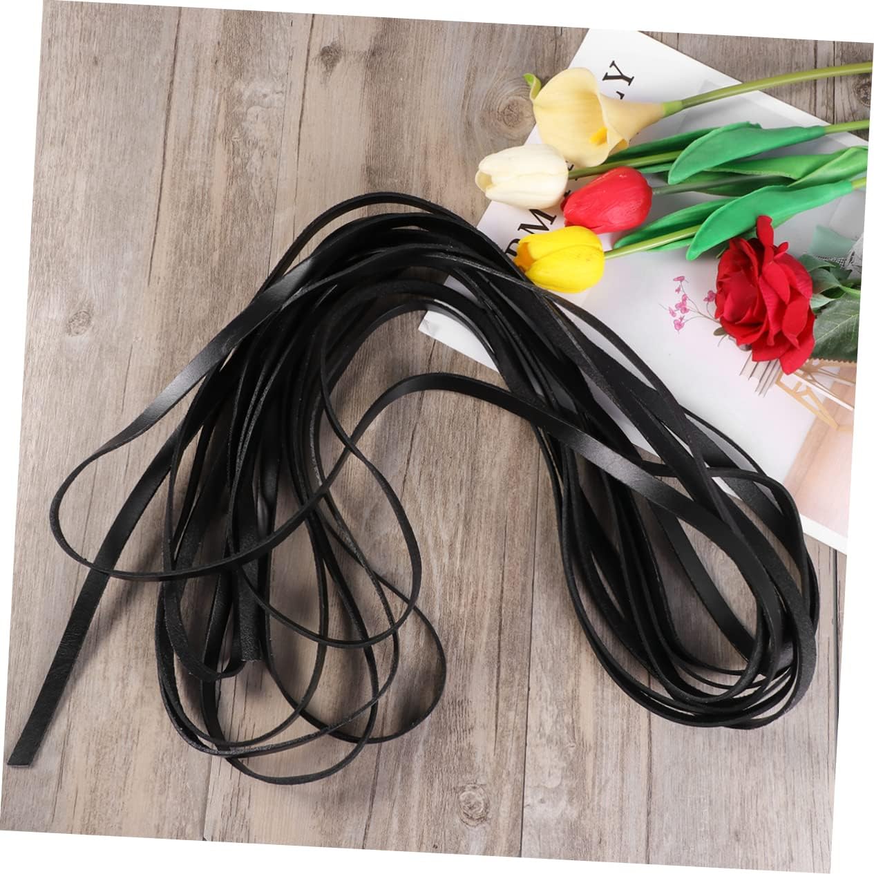 DIY Bracelet Necklace Supplies 10m Cowhide Ropes Flat Leather Cord Quality Leather Cords for Jewelry