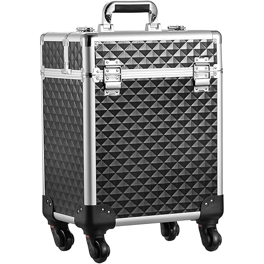 Aluminium Makeup Box with Keys Large