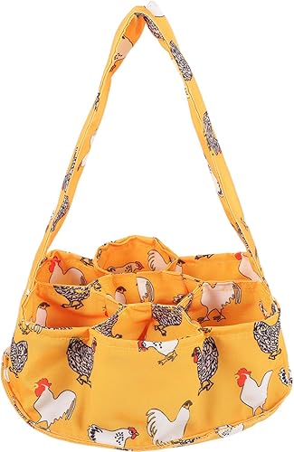 Bolsas de lona para huevos frescos, cesta de recolección de huevos con 7 bolsas, bolsa de recolección de huevos, contenedor de huevos frescos para