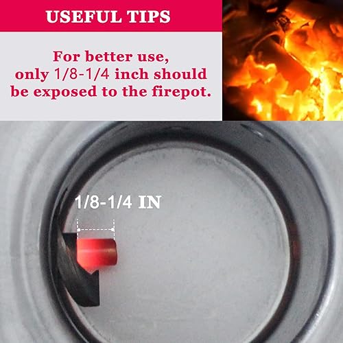 Miniatura 4 de Paquete de 2 encendedores de barra caliente compatibles con parrilla de pellets de madera Pit Boss y Camp Chef, el kit de elementos calefactores