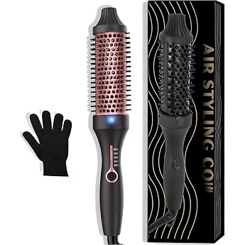 Thermal Brush W rmeb rste 38mm Thermob rste Rundb rste 120-200  Heat Brush Double Spannung Erh hen Sie das Haarvolumen Verwendet als Kamm Gl tteisen Lockenstab Leichte Kompakte Gr e