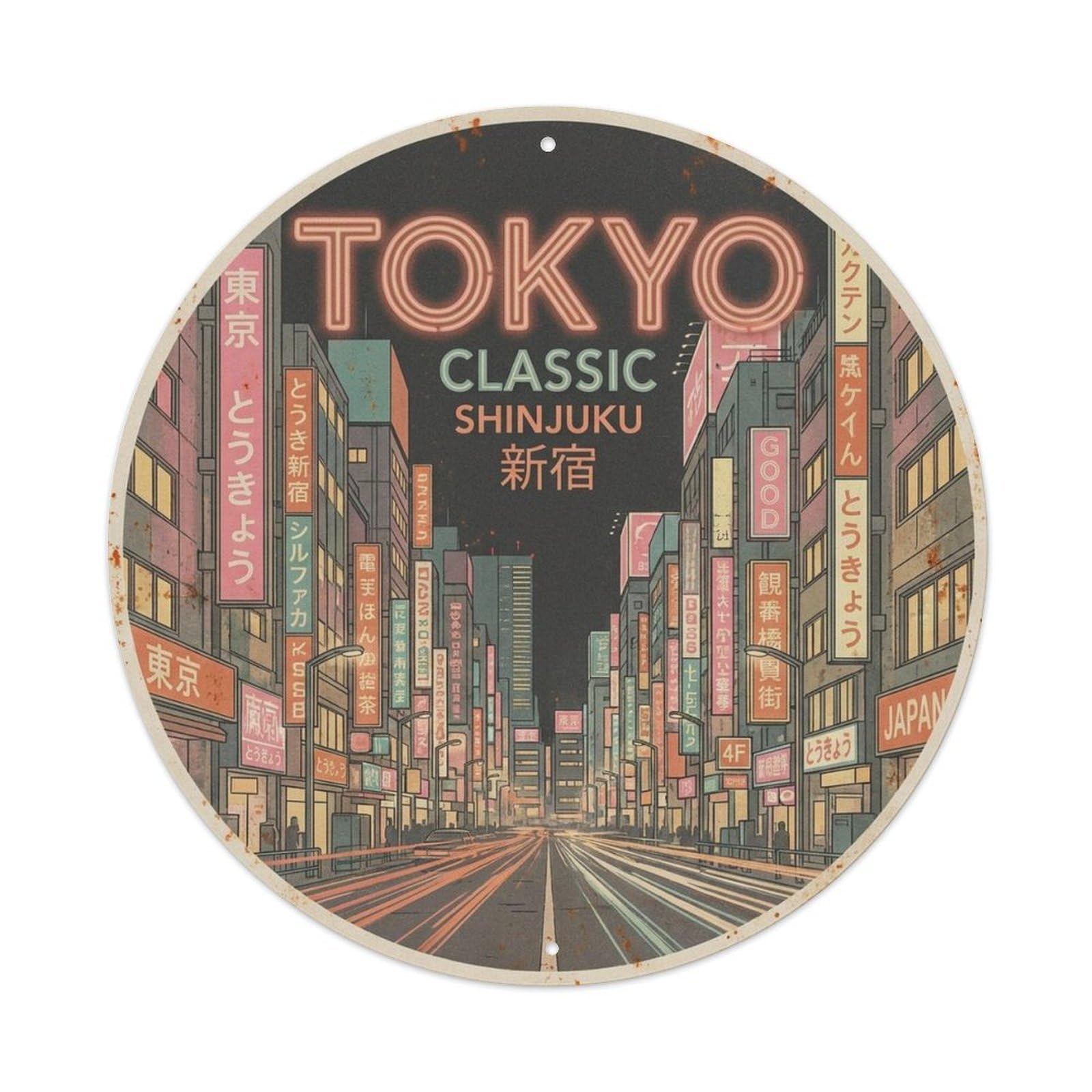Tokyo Japan Cultural Travel Scenic Festival Culture Metal Tin Sign