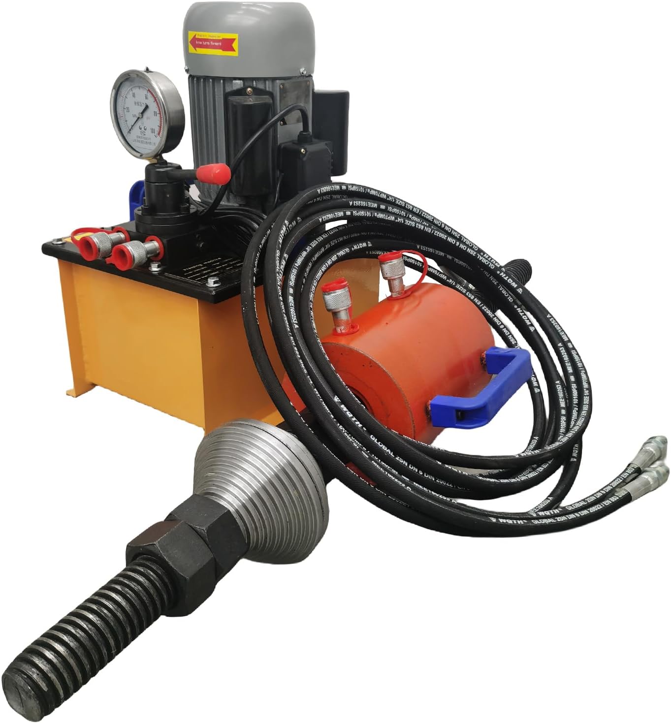 100T Excavator Sleeve Pressing Machine with Electric Pump 220V 1.5KW Hydraulic Crawler Pin Pressing Machine for Repair of Excavator Tracks and Shaft Sleeves