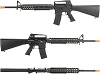 Vista 3 de Evike Airsoft - Matrix M4 GBB M4-Style Gas Blowback Airsoft Rifle con sistema WA reforzado (Modelo: M16A4 RIS)