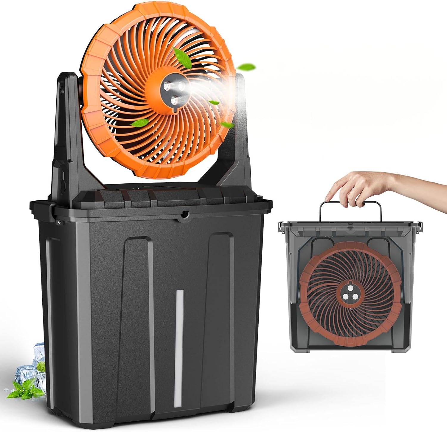 Ausic 9L Battery Misting Fan for Outdoor Use