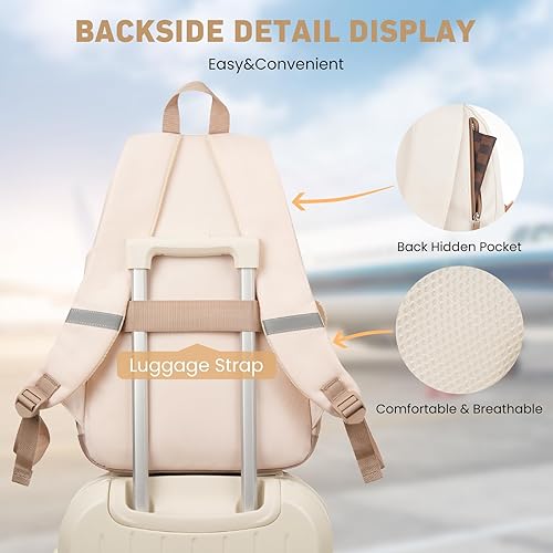 Miniatura 5 de Mochila escolar para adolescentes y niñas, lindas mochilas universitarias para mujeres, estudiantes, bolsa estética para libros grande para laptop,