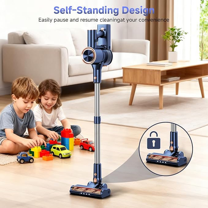 Aspiradora Inalámbrica Escoba 45KPa Filtro HEPA miniatura 9