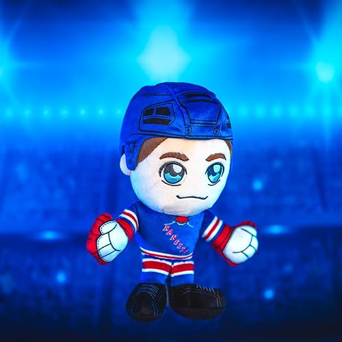 Vista 87 de Bleacher Creatures New York Rangers Mark Messier - Peluche de 8 pulgadas de la NHL Kuricha sentado – Leyenda de la NHL inspirada en Chibi suave Los