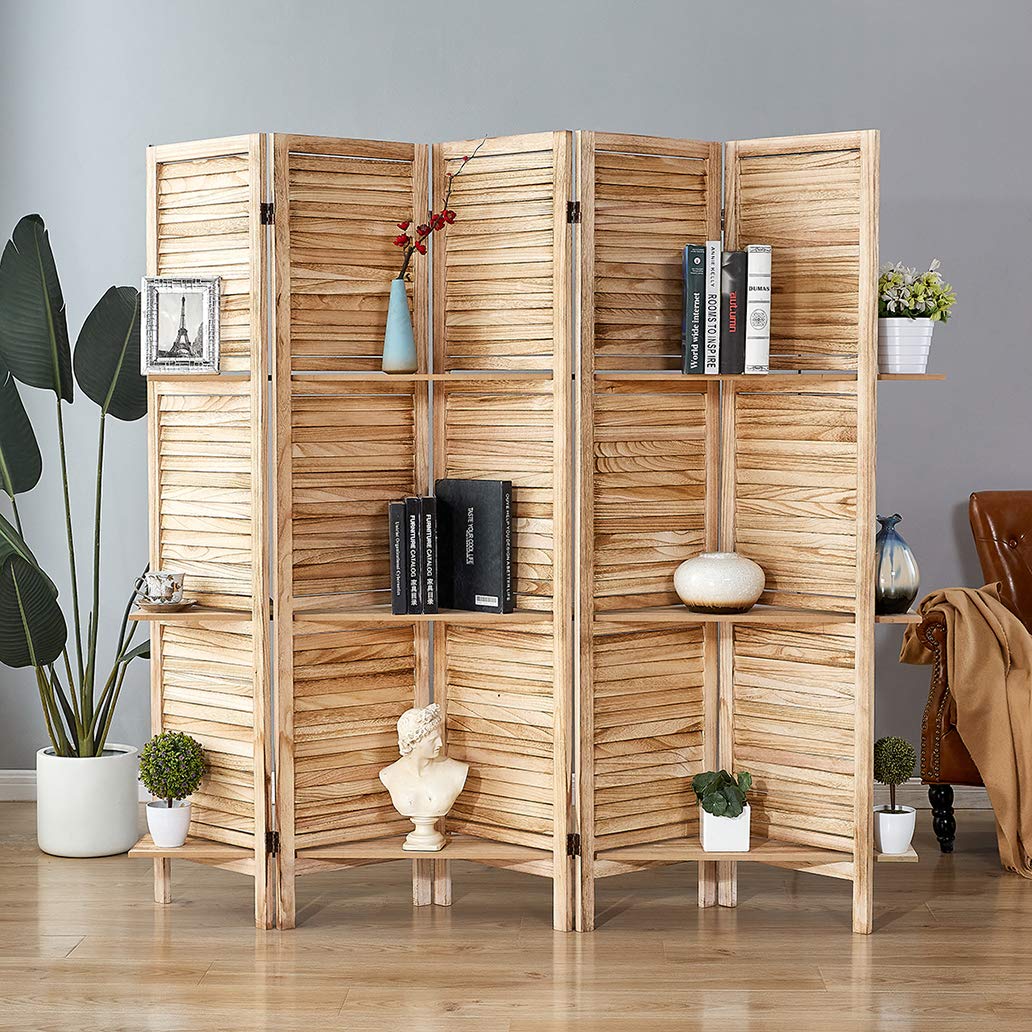 Buy RHF Panel 5.6 Ft Tall Partition Wood Room Divider, Wood Folding