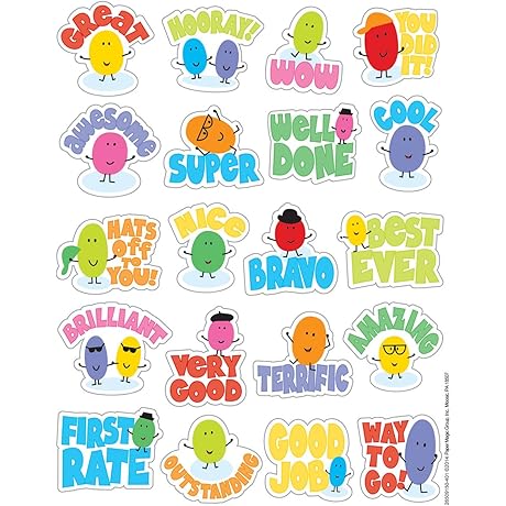 Eureka Jelly Beans Stickers, Scented for Camp