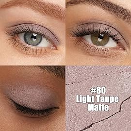 evpct Light Taupe Matte Cream Eye Shadow Sticks Brightener Pencils for Women, Taupe Silky Eyeshadow Applicator Stick Pen Waterproof, Blendable Crease-Proof Stick Eyeshadow Matte Eye Makeup 80