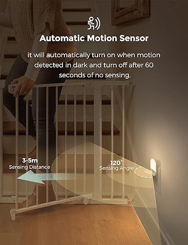 Miniatura 9 de L LOHAS LED Luz nocturna con sensor de movimiento enchufable, luz nocturna activada por movimiento, luz con sensor de oción para interiores para