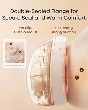 eufy Heated Massage Wearable Breast Pump S2 Pro, Charging Case