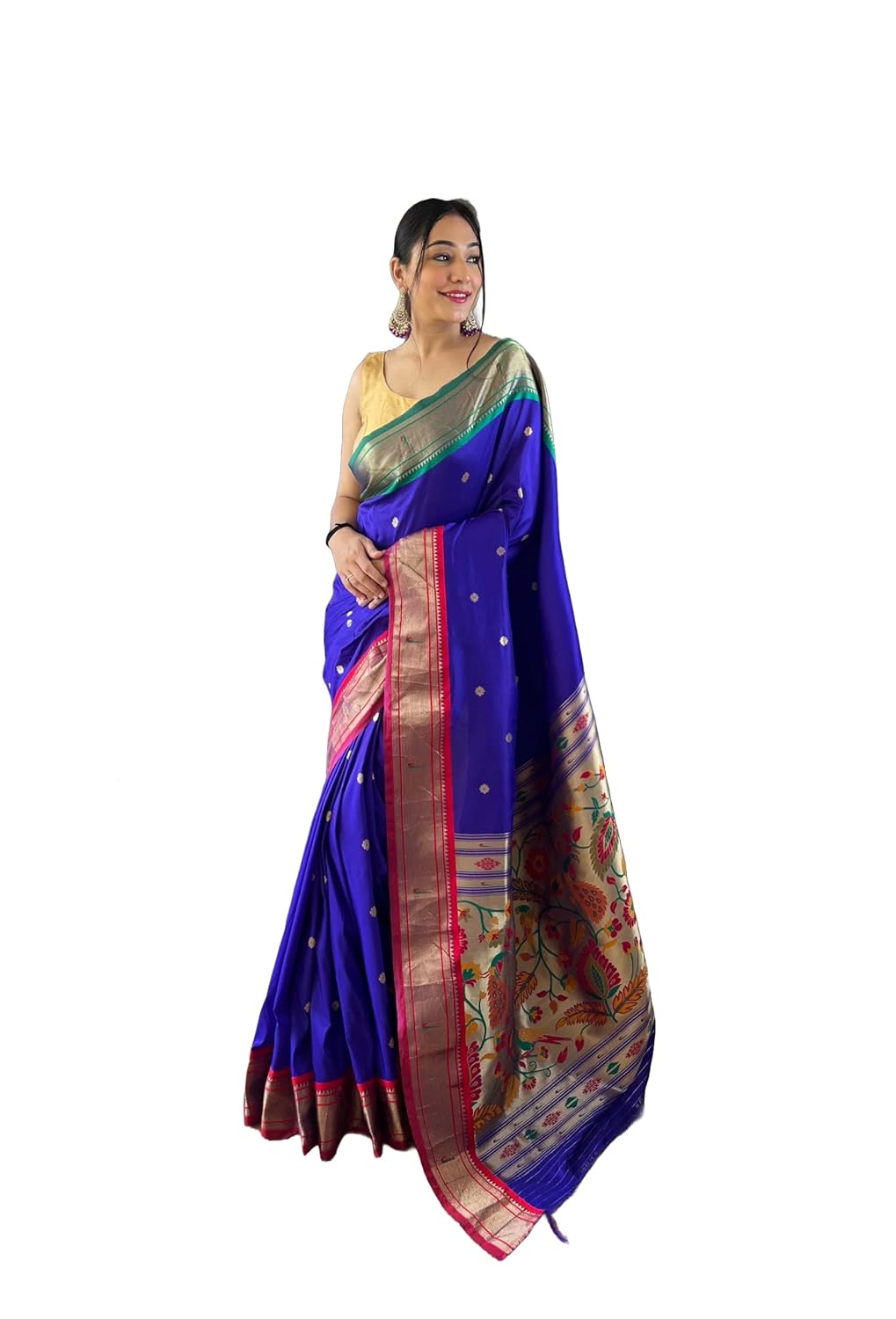 Panzora Women's Paithani Silk Weaving Saree With Unstitched Blouse Piece - Review, Price and Buying Guide