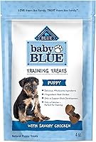 Blue Buffalo Baby BLUE Soft Puppy Training Treats - Real Chicken First, DHA for Brain Development, Natural Savory Chicken 4oz