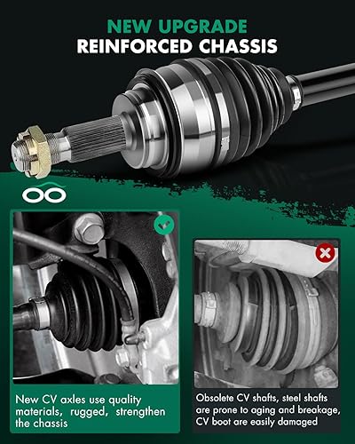 Miniatura 185 de SCITOO Eje CV Conjunto de eje delante izquierda derecha para Honda Odyssey 3.5L,para Honda Ridgeline 3.5L 2005-2014 60-1009