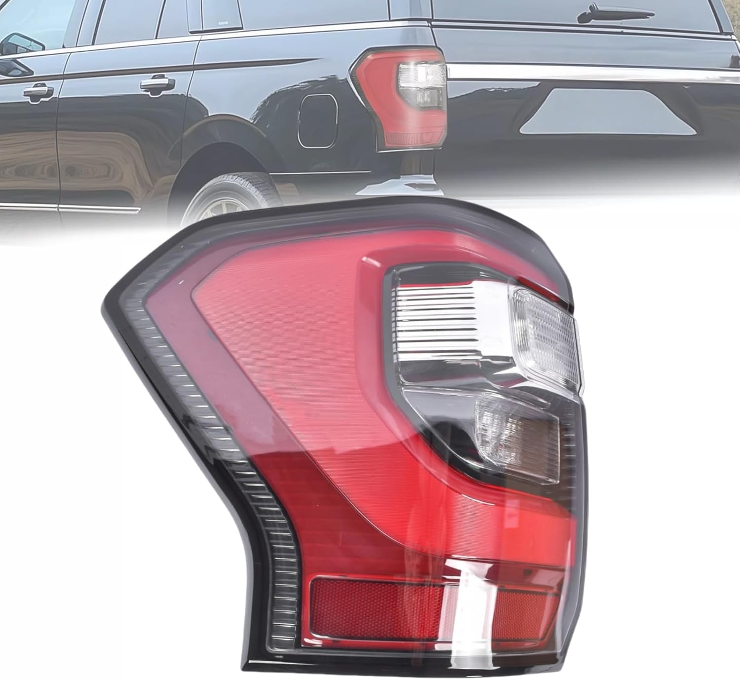 LED & Halogen Tail Light Replacement for Ford Expedition 2018-2021, Rear Lamp Assembly With Bulbs Left Driver Side FO2801272 JL1Z13405H JL1Z-13405-D