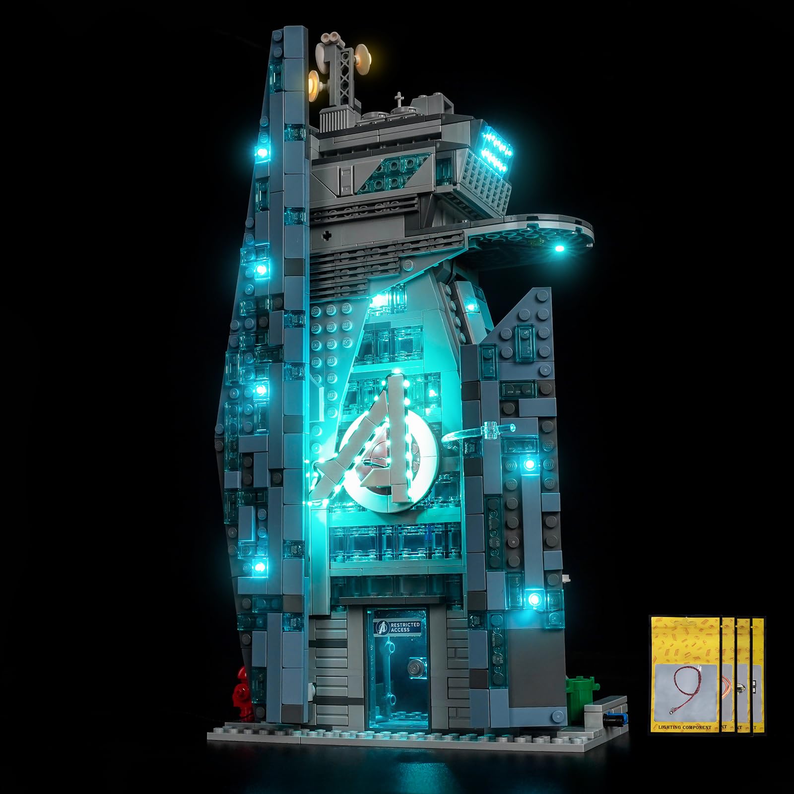 Set di luci a LED compatibile con Lego Doomsday New Avengers Tower 76352
