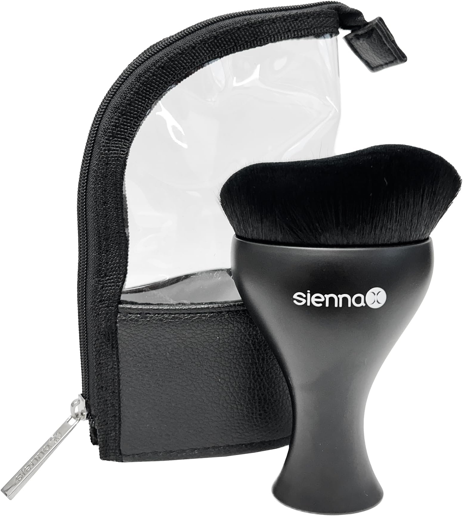 Sienna XBody Buffing Self Tan Brush | Tan Applicator | Tanning Brush for Body | Flawless Self Tan Application | Reusable Zip leatherette bag