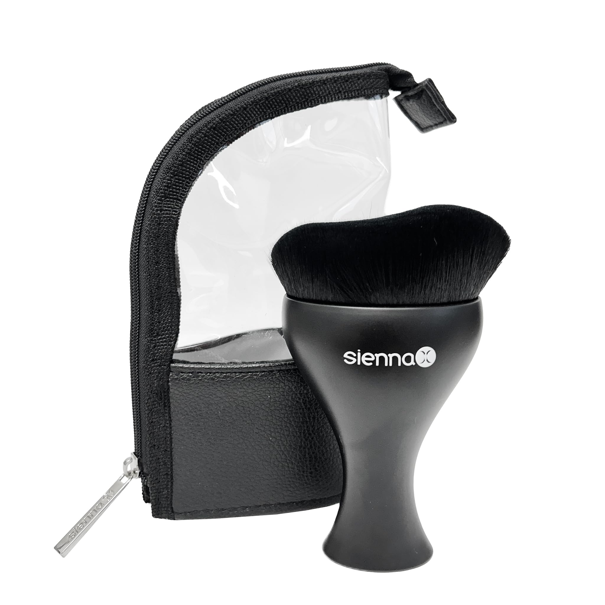 Sienna XBody Buffing Self Tan Brush | Tan Applicator | Tanning Brush for Body | Flawless Self Tan Application | Reusable Zip leatherette bag