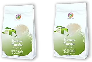 Saipro Guava Fruit Powder,400 gm(200 g*2 packs) Dried Guava Powder For Spicy gauva Juice Cake Milkshake, Immunity Booster. Ingredient in beverages like spicy guava,cooking, baking, cosmetics, all natural.