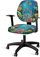 Vista 9 de Fundas para silla de oficina Galaxy - 2 fundas para sillas de escritorio, invitados y juegos, universal, elásticas